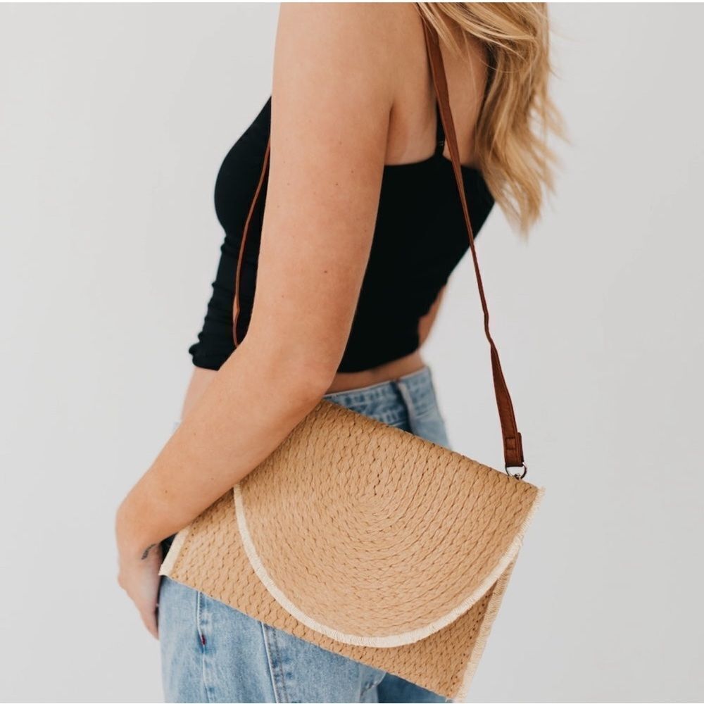 Pretty Simple Turks and Caicos Fold over Crossbody Bag